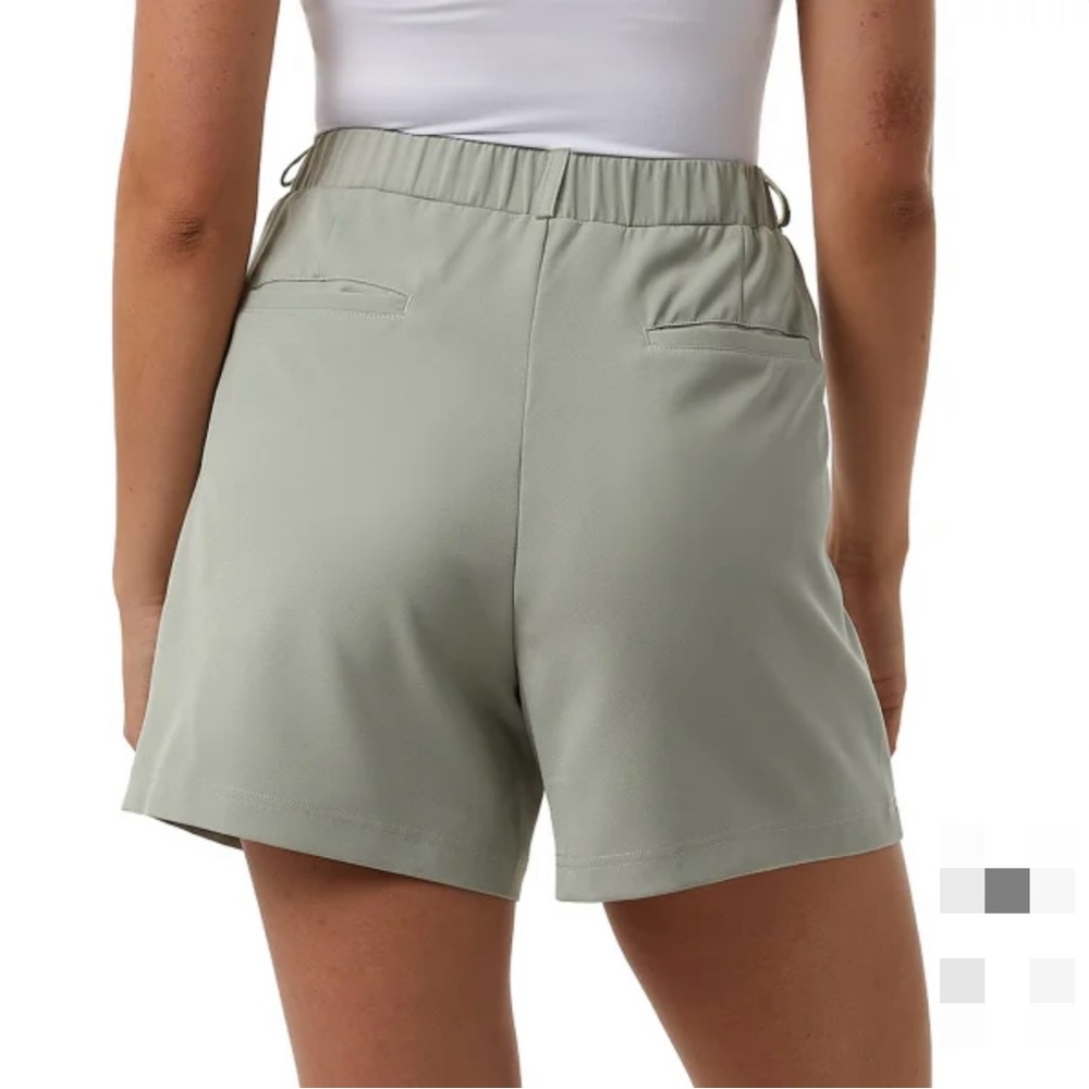 32 Degrees Women's Sage Green Pleated Shorts Size XXL NWT - Picture 3 of 9